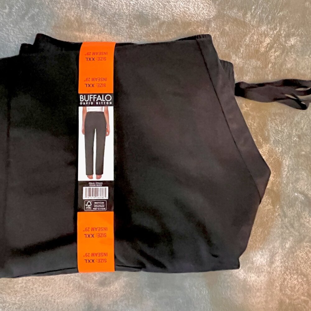 Soft Tencel Pull-On Pants * Buffalo David Bitton * Sz XXL * Black * Pockets - Picture 3 of 8